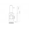 Multibrackets M Pro seeria korpus 50-tollisele ekraanile, seinale, keskmine, must, teras, horisontaal-/vertikaalpaigaldus