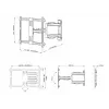 TV-seinakinnitus Multibrackets M Universal Flexarm Pro Single Must — 40 kg, VESA 200x200–600x400, 40 tolli–70 tolli
