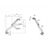 Multibrackets M Gaslift Arm Samsung G9 Single Must 20 kg Clamp Mount