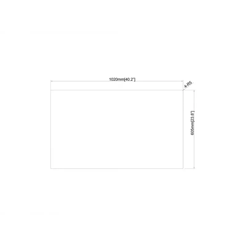 Ekraanikaitse Multibrackets M Safety Sheet polükarbonaadist 43 läbipaistev