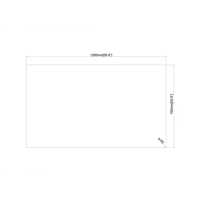 Multibrackets M Pro Series - Safety Sheet Polycarbonate 55 tolli