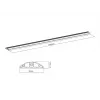 Multibrackets M kaabel Cover Floor Must - 139mm W - 1100mm L