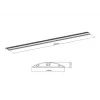 Multibrackets M kaabel Cover Floor Must - 139mm W - 1600mm L