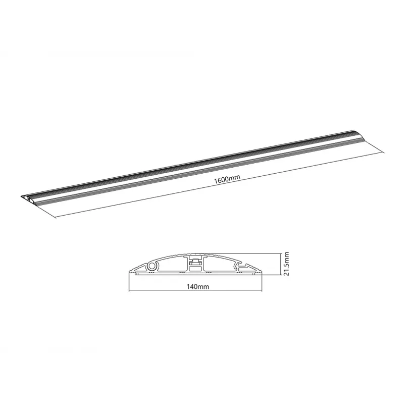 Multibrackets M kaabel Cover Floor Must - 139mm W - 1600mm L