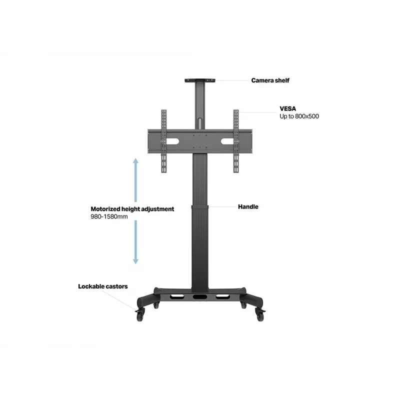 Multibrackets M Motorized Public Floorstand Single Pillar 170 HD 60 kg kandevõime 32-75 tolli