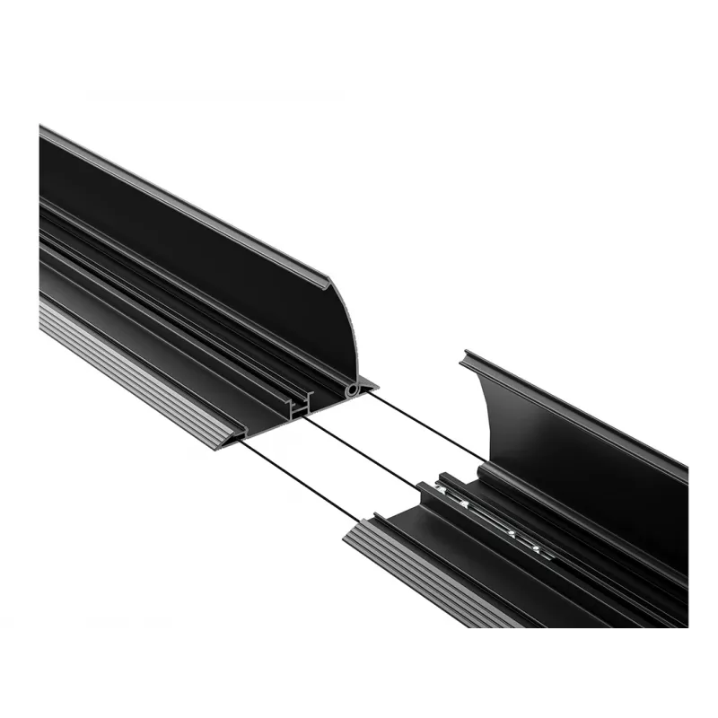 Kaabli põrandakaitse Multibrackets M kaabel kate Floor must 139mm-L 2200mm-P