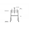 Multibrackets M Collaboration põrandastatiiv 55”–86” maksimaalne kandevõime 90 kg