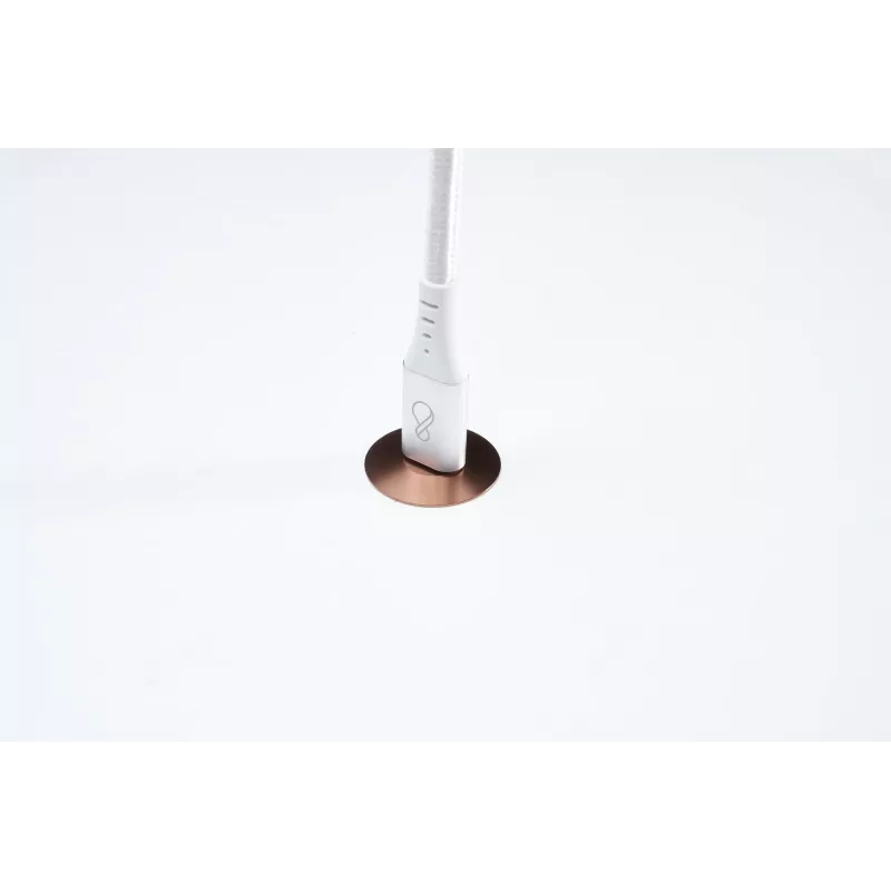 USB-C–USB-C kaabel Ochno O-USBG2-70-1 — USB 3.2 Gen 2, DP Alt Mode 1.4, isane–isane, punutud, 0,7 m, valge