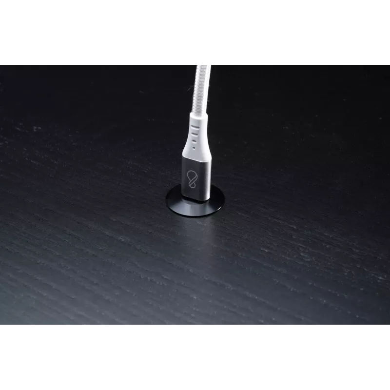 USB-C–USB-C kaabel Ochno O-USBG2-70-1 — USB 3.2 Gen 2, DP Alt Mode 1.4, isane–isane, punutud, 0,7 m, valge