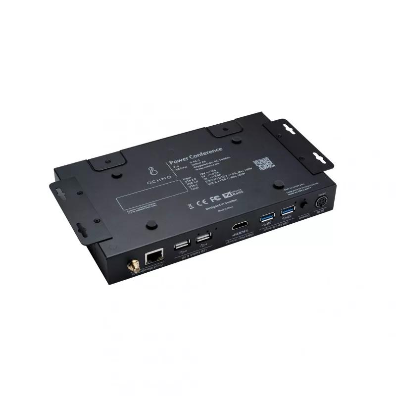 Ochno Power Conference 3 Single, juhtmega, USB 3.2 Gen 2 (3.1 Gen 2) USB-C, 100 W, 1.4/2.3, 10,100 Mbit/s, must