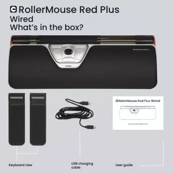 Contour Design Rollerhiir Red Plus juhtmega ergonoomiline hiir USB-C 2800 DPI