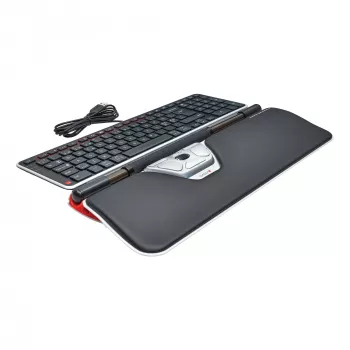 Contour Design Rollerhiir Red Plus + Balance juhtmega, täissuuruses (100%), juhtmega, USB, QWERTY, must, hiir kaasas
