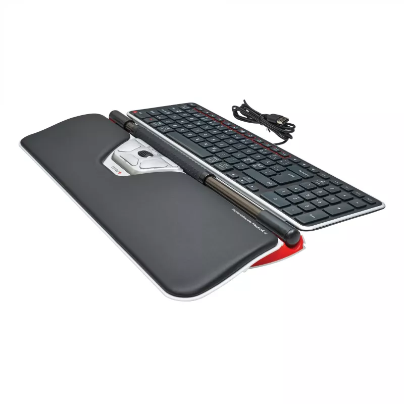 Contour Design Rollerhiir Red Plus + Balance juhtmega, täissuuruses (100%), juhtmega, USB, QWERTY, must, hiir kaasas