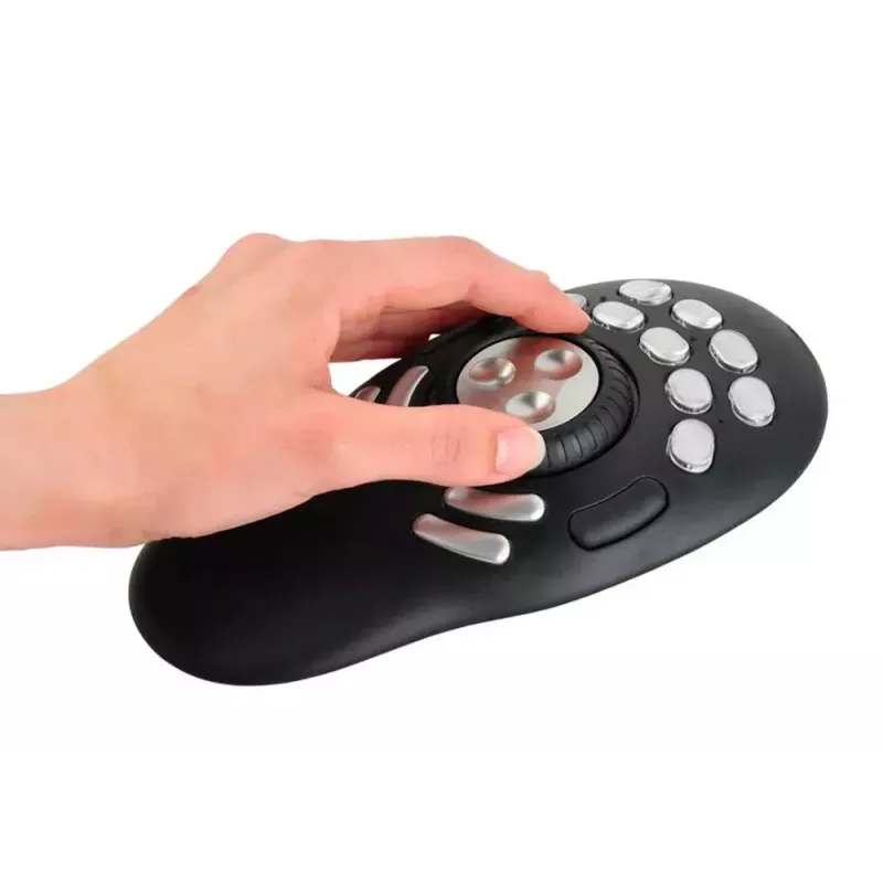 Multimeediumikontroller Contour PRO v2 — USB, hõbe/must, 43×77,5×11,5 mm