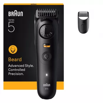 Braun BeardTrimmer 5 BT5500 habemetrimmer Aku 20 2 cm Märg ja kuiv Must