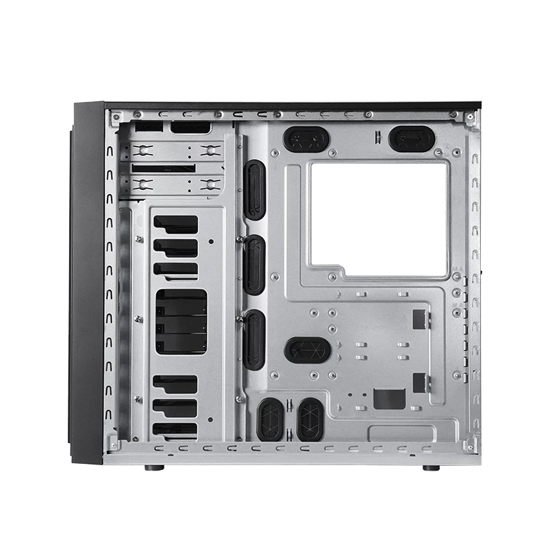 Arvutikorpus CHIEFTEC BW-01B-OP Midi Tower ATX/ITX, toetab 6×3.5 tolli + 4×2.5 tolli, 2×5.25 tolli, taga 1×120 mm, SGCC, must, 200×510×465 mm