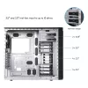Arvutikorpus CHIEFTEC BW-01B-OP Midi Tower ATX/ITX, toetab 6×3.5 tolli + 4×2.5 tolli, 2×5.25 tolli, taga 1×120 mm, SGCC, must, 200×510×465 mm
