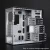 Arvutikorpus CHIEFTEC BW-01B-OP Midi Tower ATX/ITX, toetab 6×3.5 tolli + 4×2.5 tolli, 2×5.25 tolli, taga 1×120 mm, SGCC, must, 200×510×465 mm