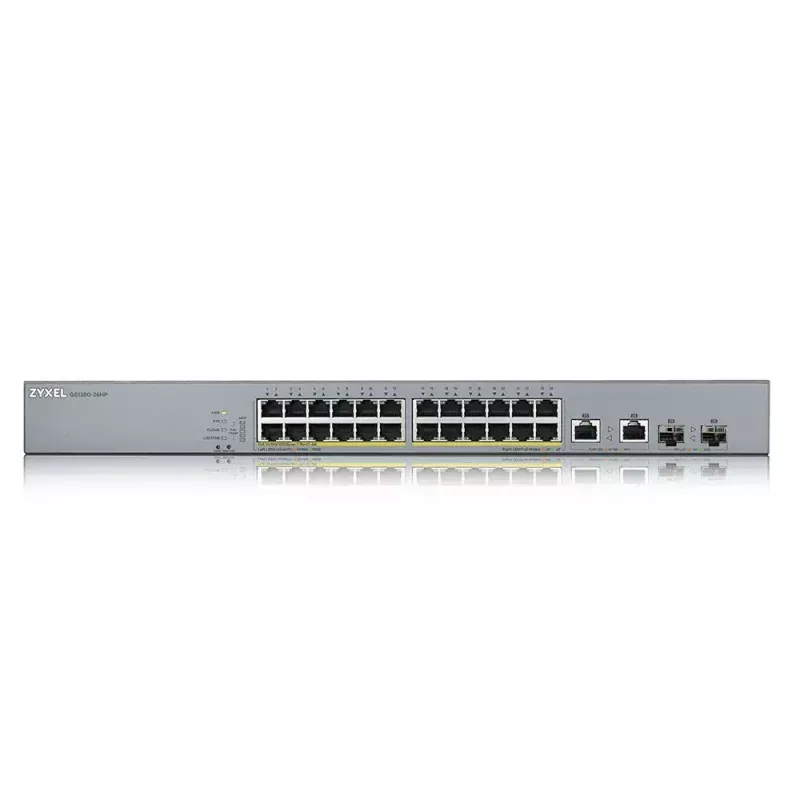 Zyxel GS1350-26HP-EU0101F võrgulüliti hallatav L2 Gigabit Ethernet (10/100/1000) Power over Ethernet (PoE) Hall