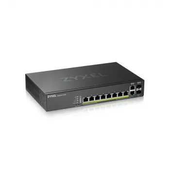 Zyxel GS2220-10HP-EU0101F võrgukommutaator Hallatav L2 Gigabit Ethernet (10/100/1000) Power over Ethernet (PoE) Must