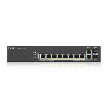 Zyxel GS2220-10HP-EU0101F võrgukommutaator Hallatav L2 Gigabit Ethernet (10/100/1000) Power over Ethernet (PoE) Must