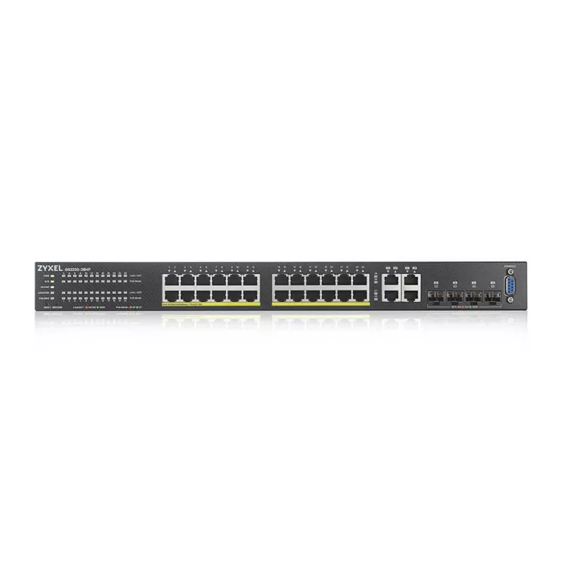 Zyxel GS2220-28HP-EU0101F võrgukommutaator hallatav L2 Gigabit Ethernet (10/100/1000) Power over Ethernet (PoE) must