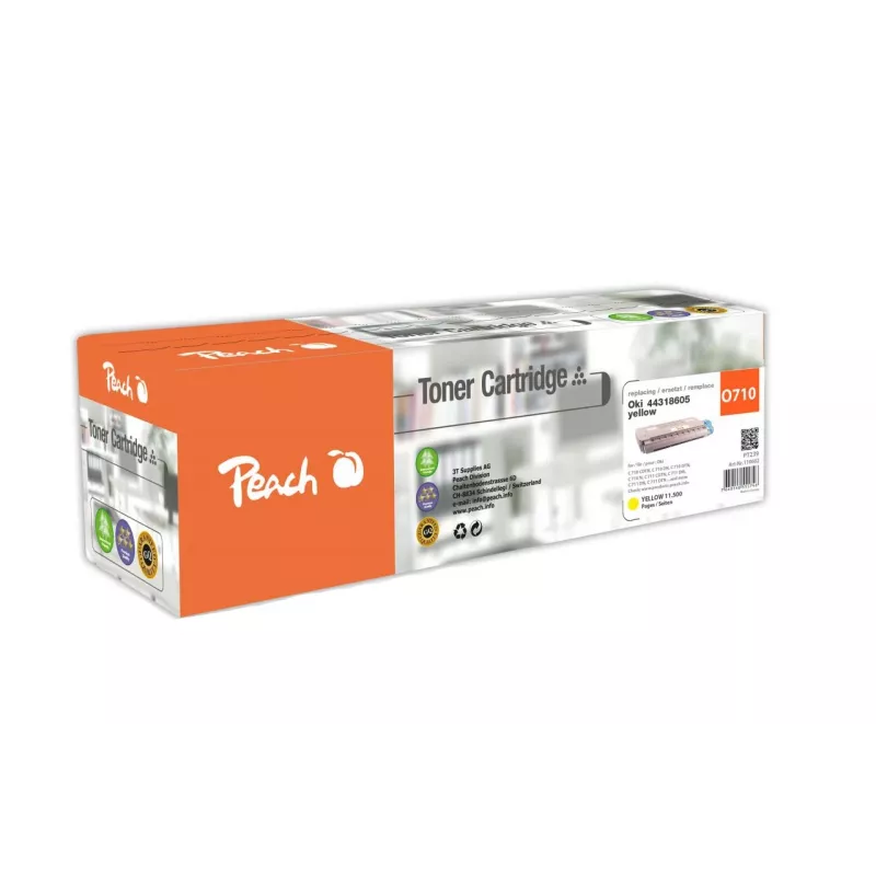 Peach 110602 toonerikassett 1 tk Ühilduv Kollane