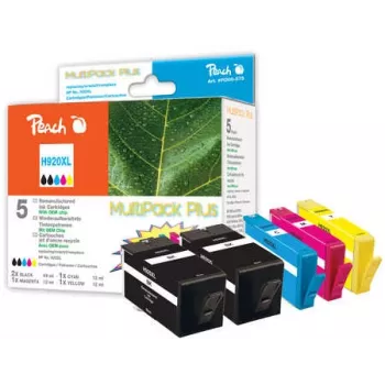 Peach 319222 tindikassetti 5 tk Suure (XL) mahuga Must, Tsüaan, magenta, Kollane