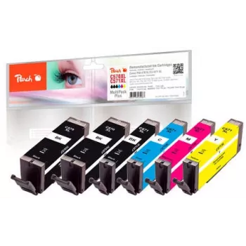 Peach Multi pakk Plus, ühildub Canon PGI-570XL*2, CLI-571XL-ga