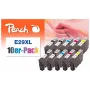 Peach 0F319987 tindikassett 10 tk Must, Tsüaan, magenta, Kollane