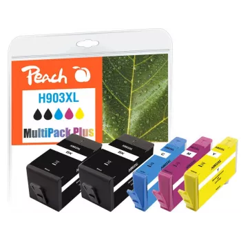 Peach PI300-865 tindikassett 5 tk Ühilduv Kõrgtulu (XL) Must, Tsüaan, magenta, Kollane