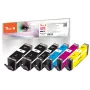 Peach PI100-379 tindikassett 6 tk Ühilduv Kõrge (XL) tootlikkusega Must, Tsüaan, magenta, Kollane