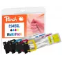 Peach PI200-796 tindikassett 4 tk Ühilduv Kõrge (XL) tootlusega must, tsüaan, magenta, kollane