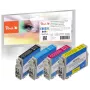 Peach PI200-848 tindikassett 4 tk Ühildub Must, Tsüaan, magenta, Kollane