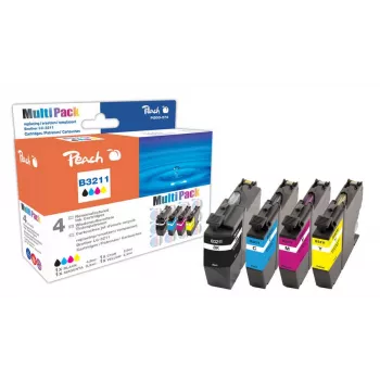 Peach PI500-273 tindikassett 4 tk Ühildub Must, Tsüaan, magenta, Kollane