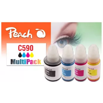Peach PI100-440 tindikassett 4 tk ühilduv must, tsüaan, magenta, kollane