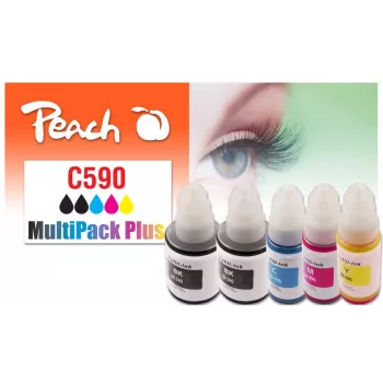 Peach 321339 tindikassett 5 tk Ühilduv Standardjõudlus Must, tsüaan, magenta, kollane