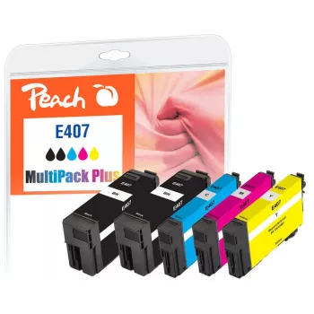 Peach PI200-938 tindikassett 5 tk ühilduv must, tsüaan, magenta, kollane
