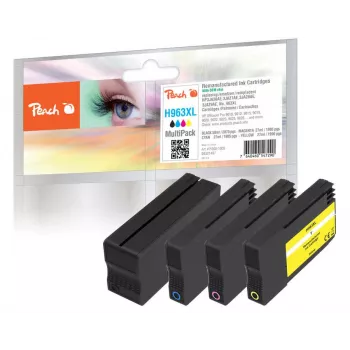 Peach PI300-1005 tindikassett 4 tk Ühilduv Kõrge (XL) tootlikkusega Must, tsüaan, magenta, Kollane