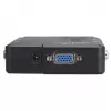 Manhattan KVM Switch Compact 4-Port, 4x USB-A, kaablid kaasas, helitugi, juhtige 4 arvutit ühe arvuti/hiire/ekraaniga, must, eluaegne garantii, karbis