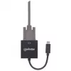 Manhattan USB-C VGA-pistikupesaga muundurkaabel, 1080p@60Hz, must, 8cm, isane-emane, eluaegne garantii, samaväärne mudel CDP2HD