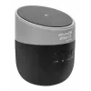 Manhattan Metallic Bluetooth-kõlar juhtmevaba laadimisalusega, korralik heliväljund (3 W), 3 tundi taasesitusaega, juhtmevaba alus 5 W, integreeritud juhtnupud, leviulatus 10 m, microSD-kaardilugeja, USB-A laadimiskaabel kaasas, Bluetooth 5.0, 3-aastane garantii