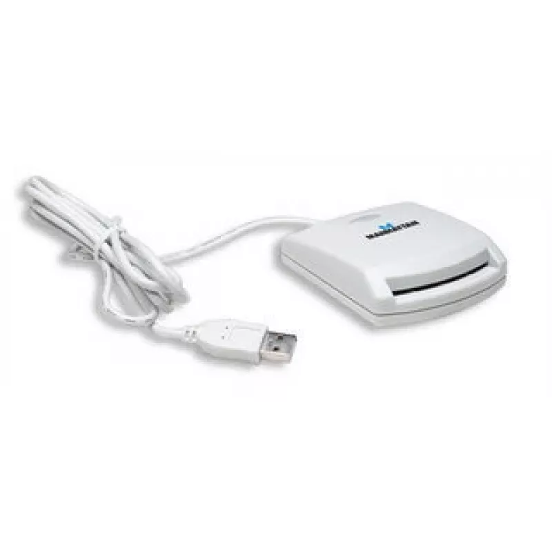 Manhattan 172844 kiipkaardilugeja USB 1.1 Valge