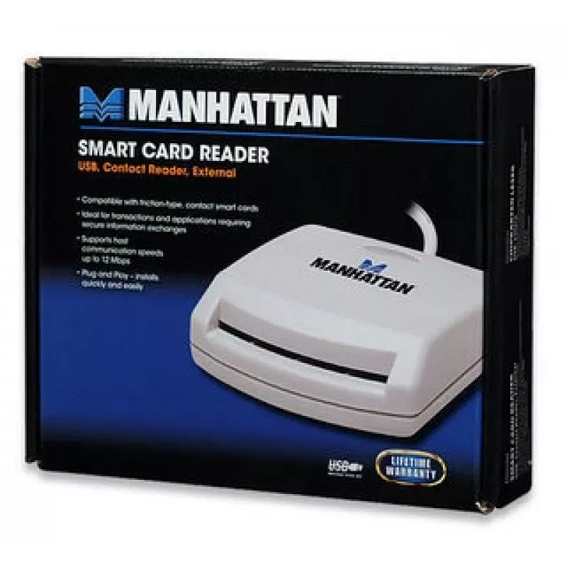 Manhattan 172844 kiipkaardilugeja USB 1.1 Valge