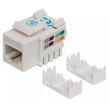 Intellinet Keystone Jack, Cat6, UTP, Punch-down, valge, lame, valge, RJ-45, emane, 22/26, Cat6