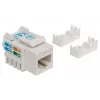 Intellinet Keystone Jack, Cat6, UTP, Punch-down, valge, lame, valge, RJ-45, emane, 22/26, Cat6