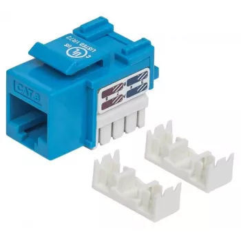 Intellinet Keystone Jack, Cat6, UTP, Punch-down, sinine, lame, sinine, RJ-45, emane, 22/26, Cat6