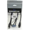 Manhattan HDMI 4K@30Hz kaabel Ethernetiga, 1m, sobib KÕIGIKS 1080p/HD ja enamikuks 4K rakendusteks (kontrollige oma süsteemi 4K spetsifikatsiooni, et olla kindel), Isane-Isane, Must, Ultra HD 4k x 2k, Eluaegne garantii, Kiire, Vastab HDMM1MHS-le