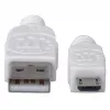 Manhattan USB-A - Micro-USB kaabel, 1,8 m, isane-isane, 480 Mbit/s (USB 2.0), Hi-Speed USB, valge, eluaegne garantii