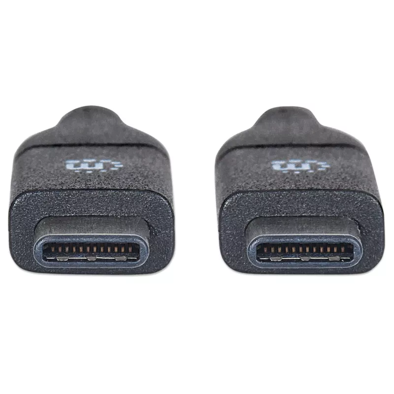 Manhattan USB-C–USB-C kaabel, 1 m, isane–isane, must, 10 Gbps (USB 3.2 Gen2 ehk USB 3.1), 3 A (kiirlaadimine), SuperSpeed+ USB, eluaegne garantii, samaväärne tootega USB31CC1M